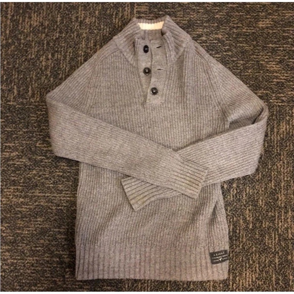 Y2k american eagle vintage henley sweater